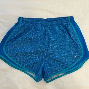 Blue Nike Women’s Dry Tempo shorts, Size Large